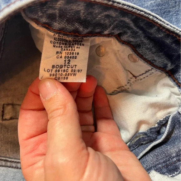 Vintage Y2K Harley Davidson Bootcut Biker Jeans Women's Size 12 - Picture 10 of 13